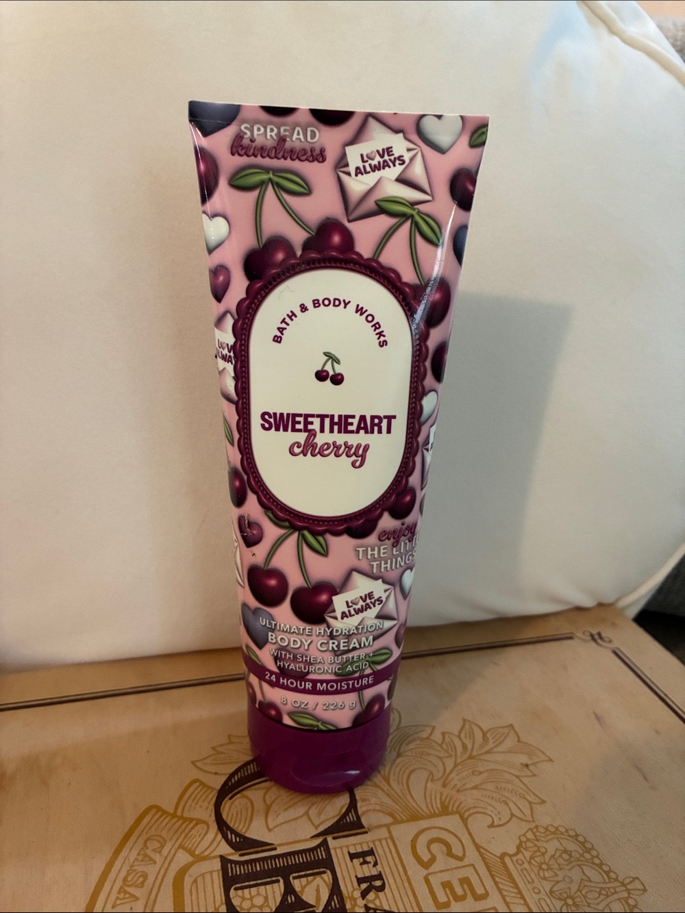 Bath & Body Works Sweetheart Cherry Body Cream - Pink, Purple